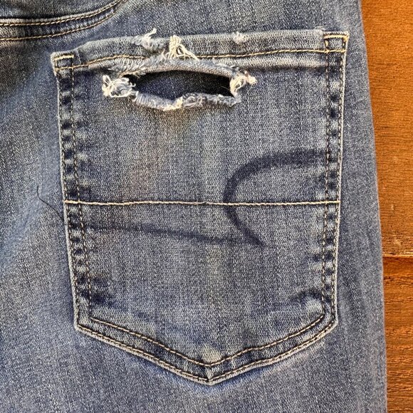 American Eagle Outfitters Super Stretch Ankle Distressed Jeans Size8 - Picture 15 of 15